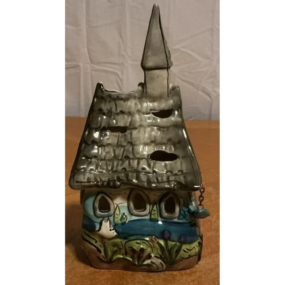 Blue Sky Heather Goldmine  Philippians 4:13 Tea Light Holder